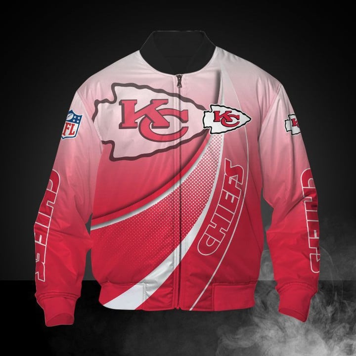 Kansas City Chiefs Light Red Bomber Jacket
