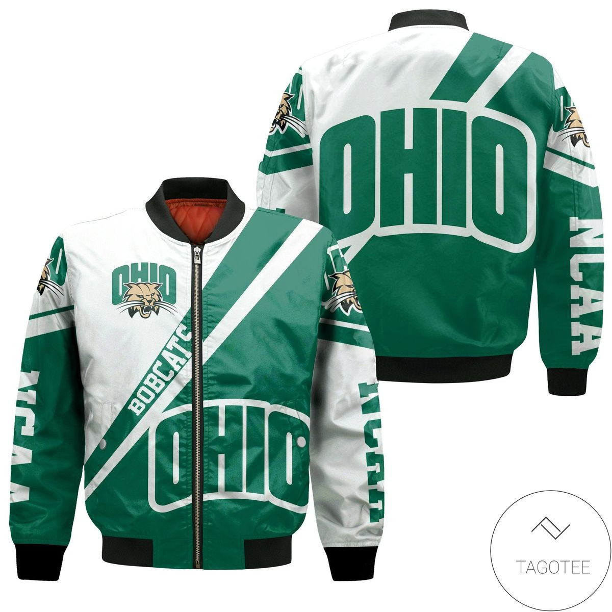 Ohio Bobcats Cross Style Bomber Jacket