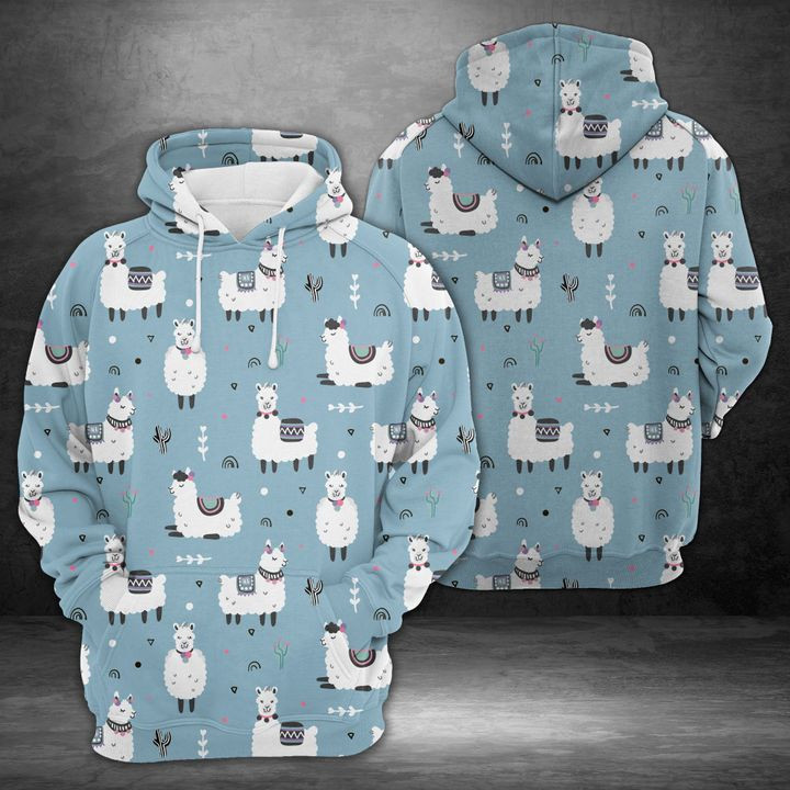 Cute Llama 3D All Over Print Hoodie & Zip Hoodie