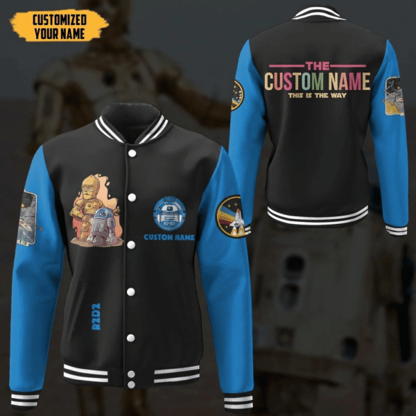 Gearhumans 3d Star Wars Custom Name Baseball Jacket 2, Gift Lover Baseball Jacket 401
