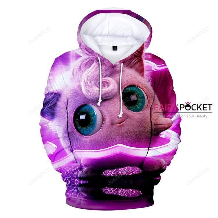 Pokemon Detective Pikachu Clefairy 3D All Over Print Hoodie & Zip Hoodie