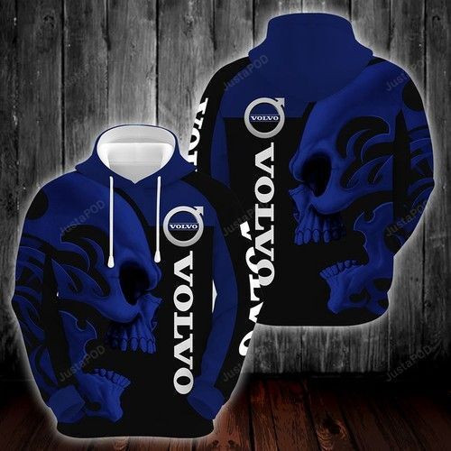 Ab Volvo Skull Black Blue 3D All Over Print Hoodie & Zip Hoodie