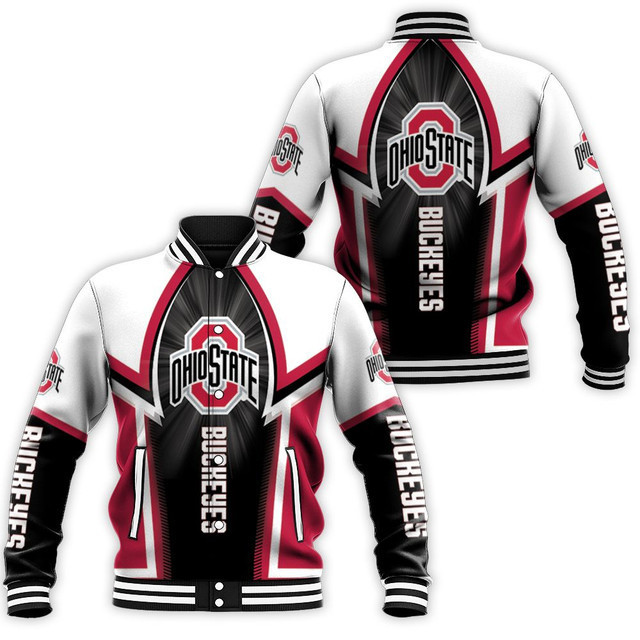 Ohio State Buckeyes Black Baseball Jacket