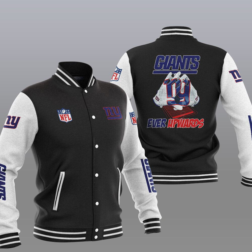 New York Giants Black Ever Upwards Baseball Jacket