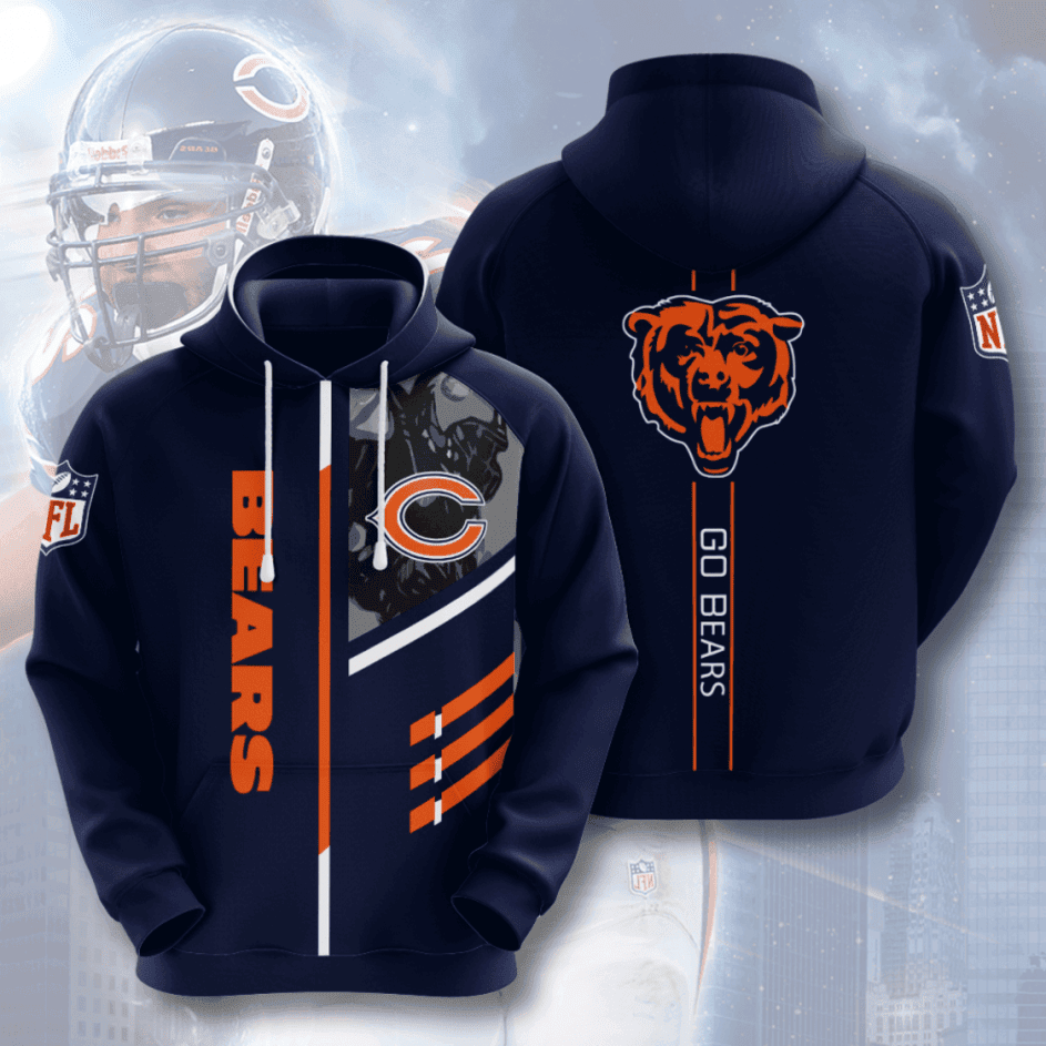 Chicago Bears American Football 3D All Over Print Hoodie & Zip Hoodie
