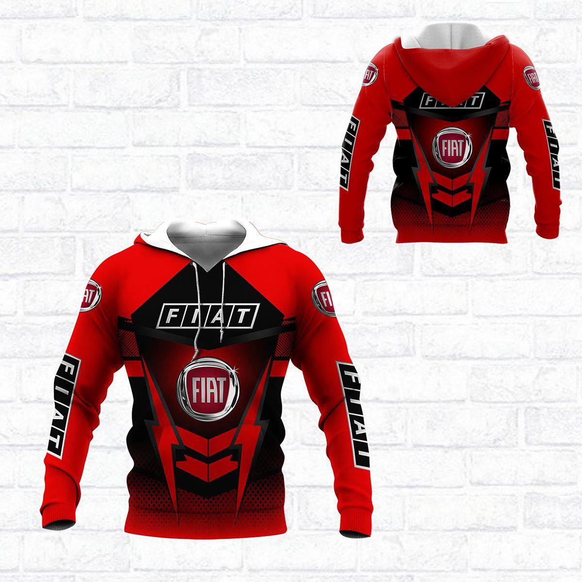 Fiat Shirt 1027, 3d Hoodie Zip Hoodie