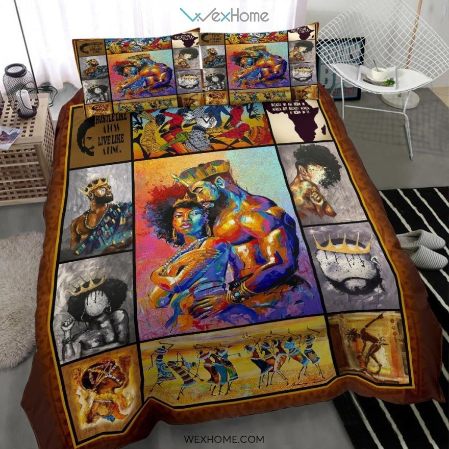 Africa Americans Bedding Set King Queen African Culture Duvet Covers