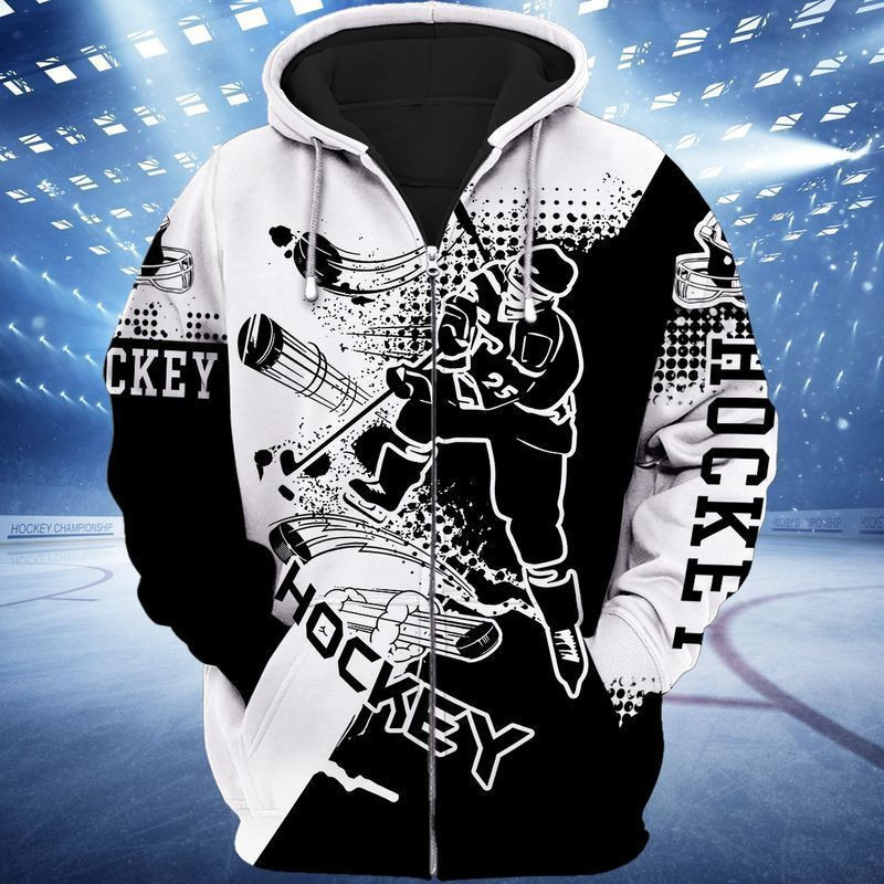 Hockey Lover 3d Hoodie Zip Hoodie