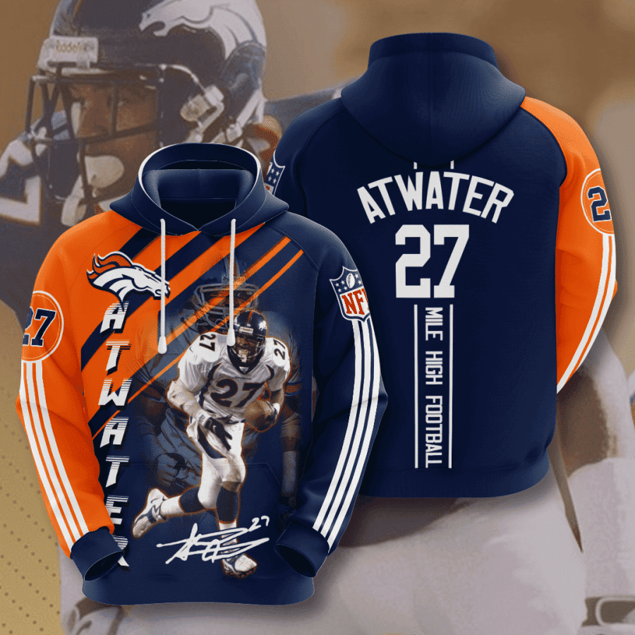 Denver Broncos Steve Atwater 3D All Over Print Hoodie & Zip Hoodie