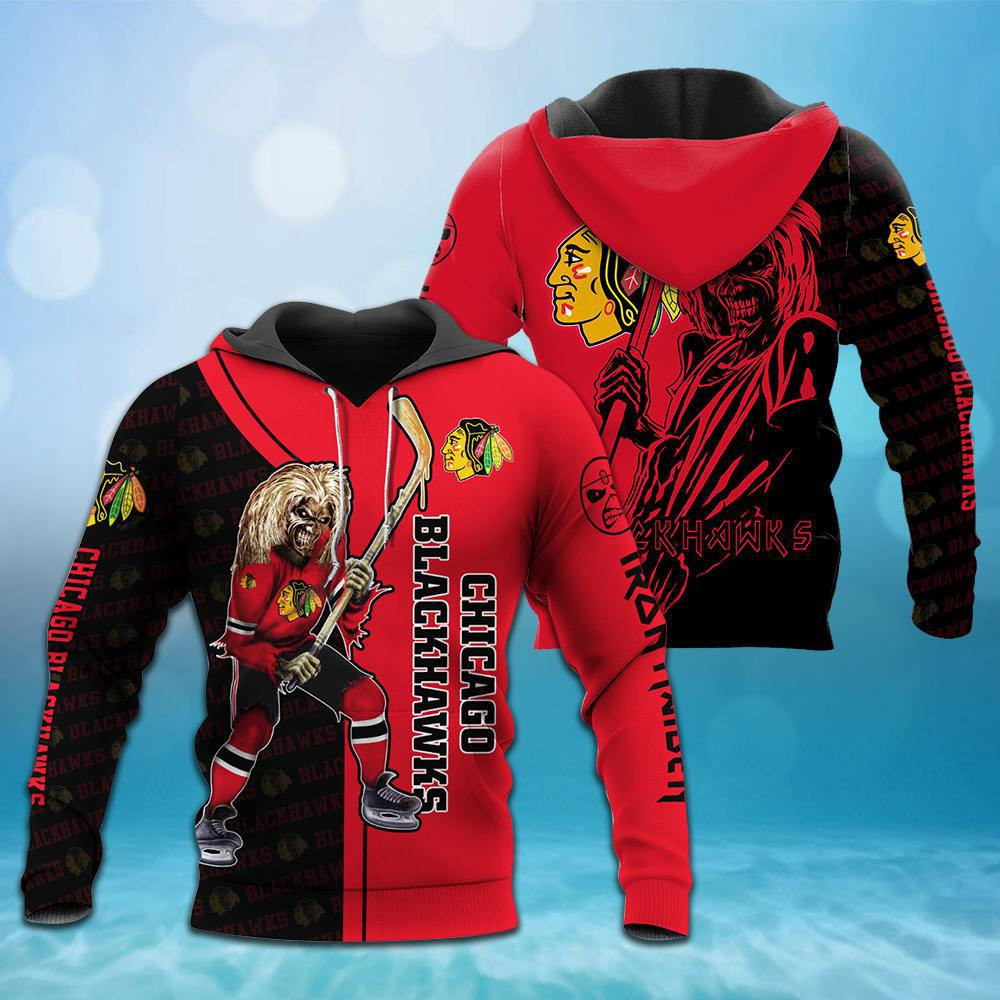 Chicago Blackhawks 3D All Over Print Hoodie & Zip Hoodie