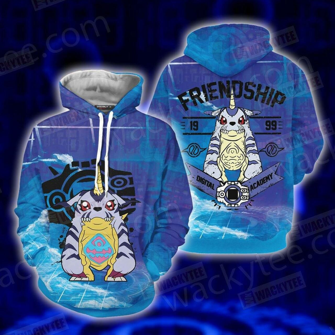 Digimon The Crest Of Friendship Unisex 3D All Over Print Hoodie & Zip Hoodie