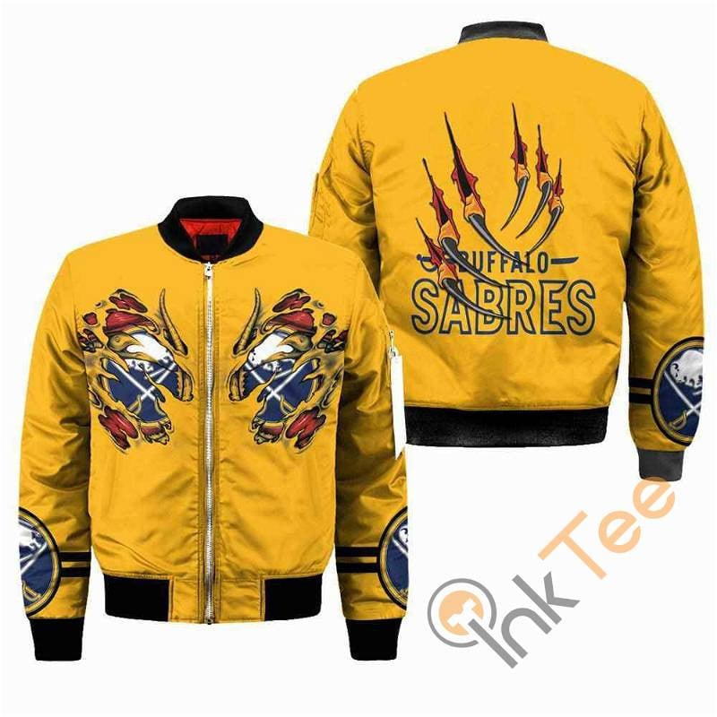 Buffalo Sabres Gold Claws Chistmas For Fan Bomber Jacket