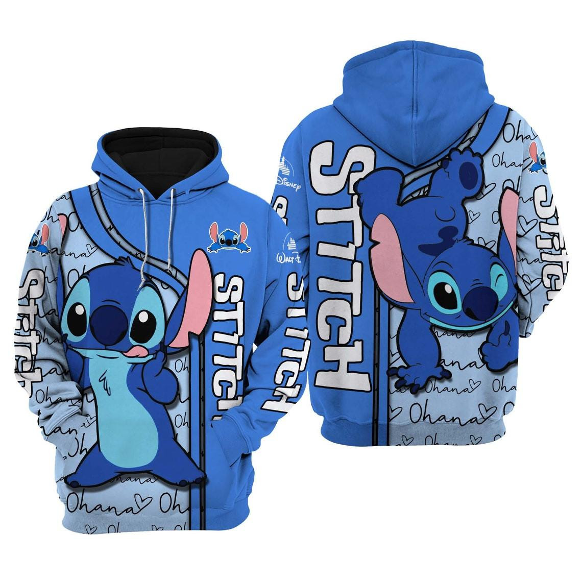 Dancing Stitch Fan Gift, Dancing Stitch Gift,   Cartoon Graphic Outfits Aop Hoodie, Zip Hoodie