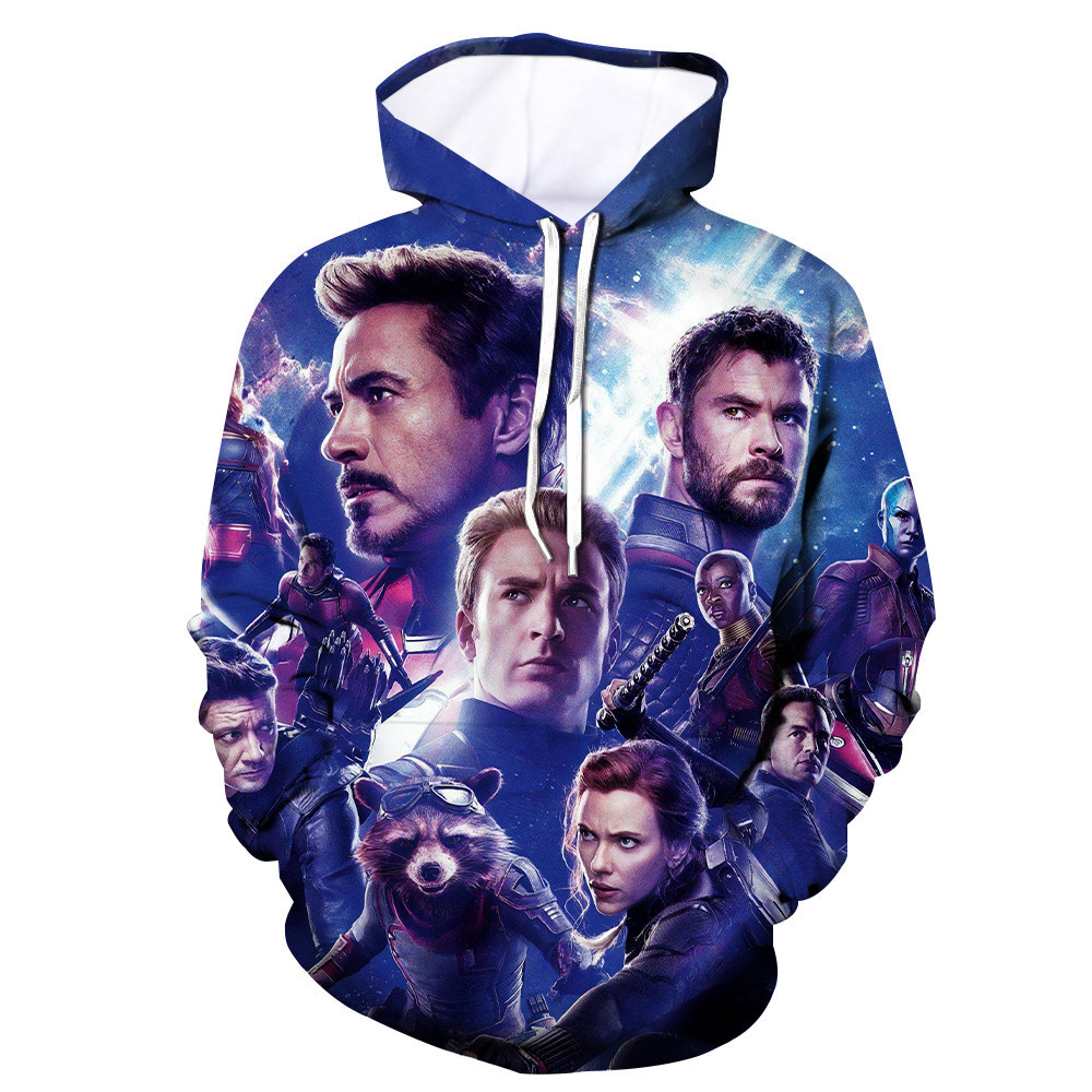 Superhero Avengers Team Art Endgame 3D All Over Print Hoodie & Zip Hoodie