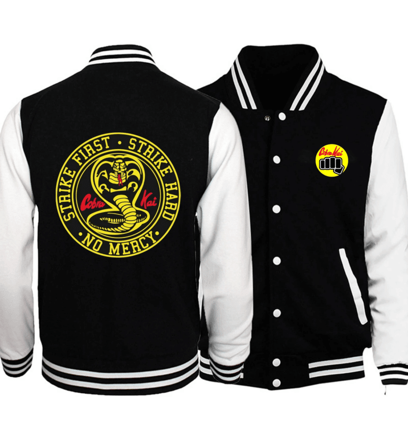 Cobra Kai The Karate Kid Saga Baseball Jacket Sweatshirt