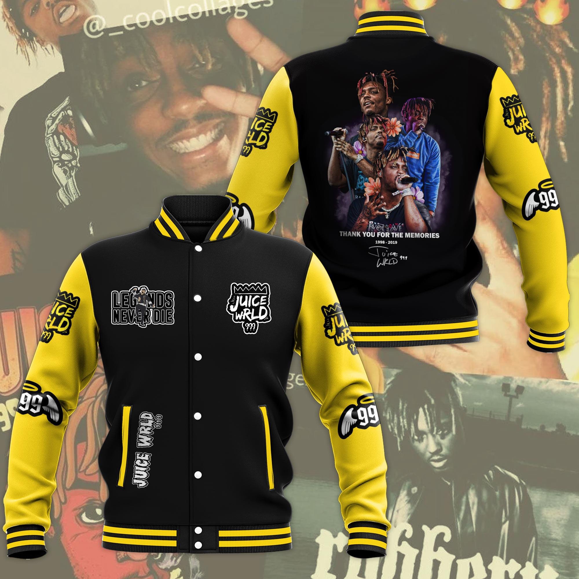 Juice Wrld 999 Baseball Jacket