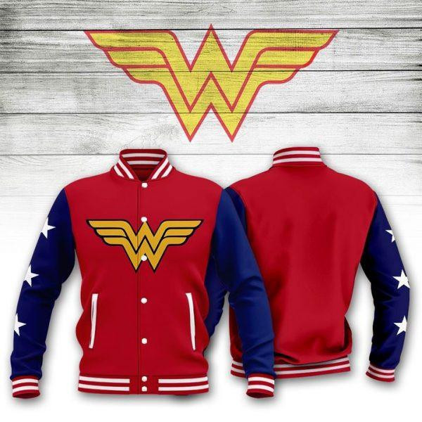 Wonder Woman Dc Comics 1245 Baseball Jacket