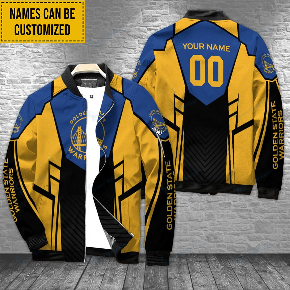Golden State Warriors Personalized Bomber Jacket BG259