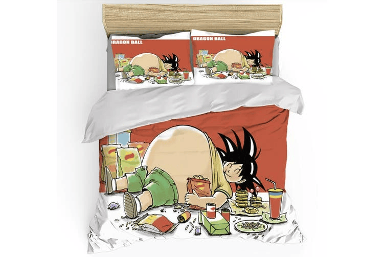 Dragon Ball Bedding Set Dragon Ball Goku Full Belly Duvet Covers
