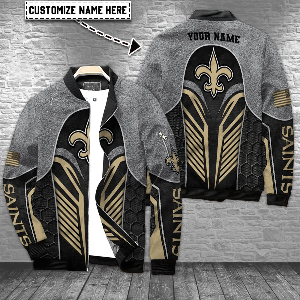 New Orleans Saints Personalized Bomber Jacket BG924