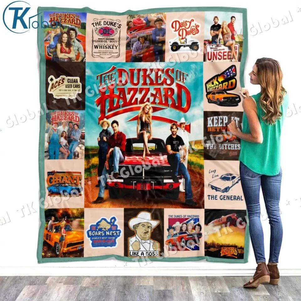 The Dukes Of Hazzard Fleece Sherpa Blanket
