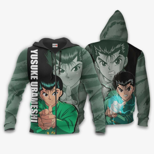 Yu Yu Hakusho Yusuke Uramesh Anime 3k449 Cartoon 3d Hoodie Zip Hoodie 1948