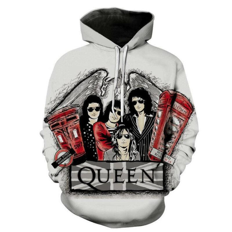 Queen Band Style 3d Hoodie Zip Hoodie