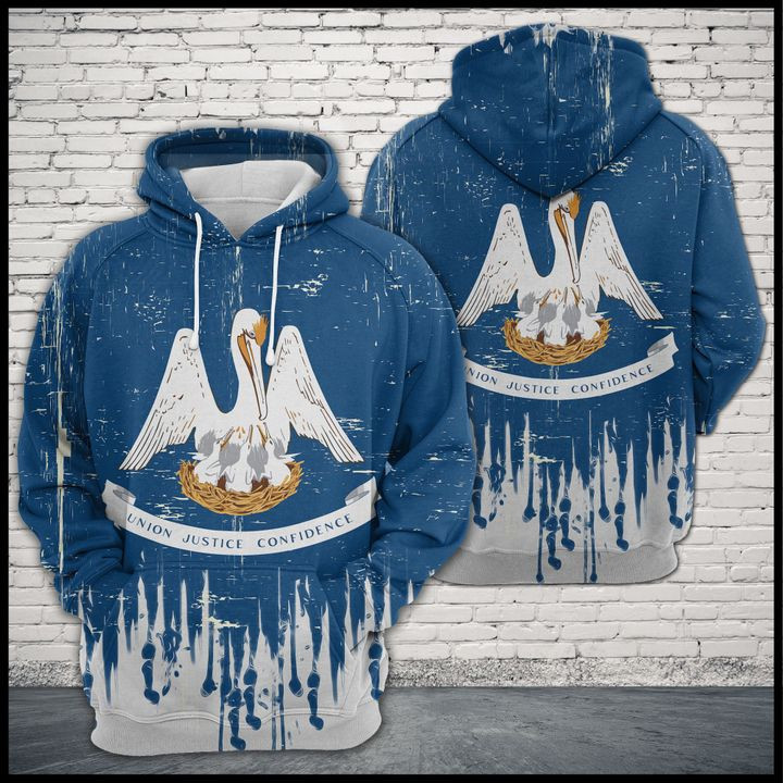 Louisiana Flag 3D All Over Print Hoodie & Zip Hoodie