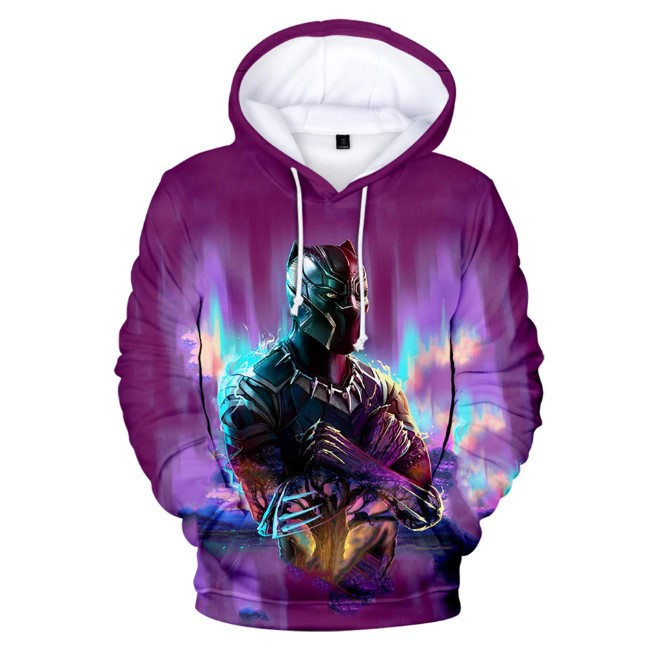 3d Hoodies Black Panther Chadwick Boseman Printed Hoodies Sweatshirt