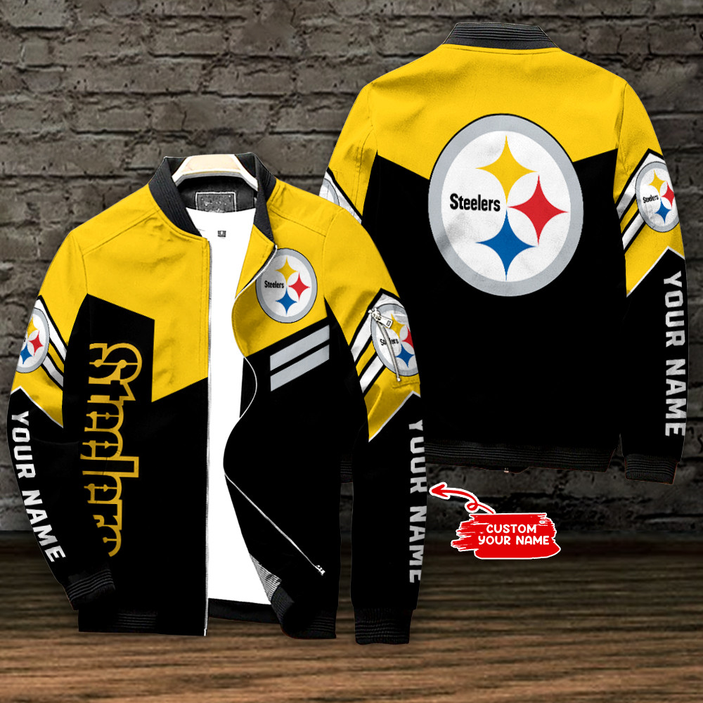 Pittsburgh Steelers Personalized Bomber Jacket BG885
