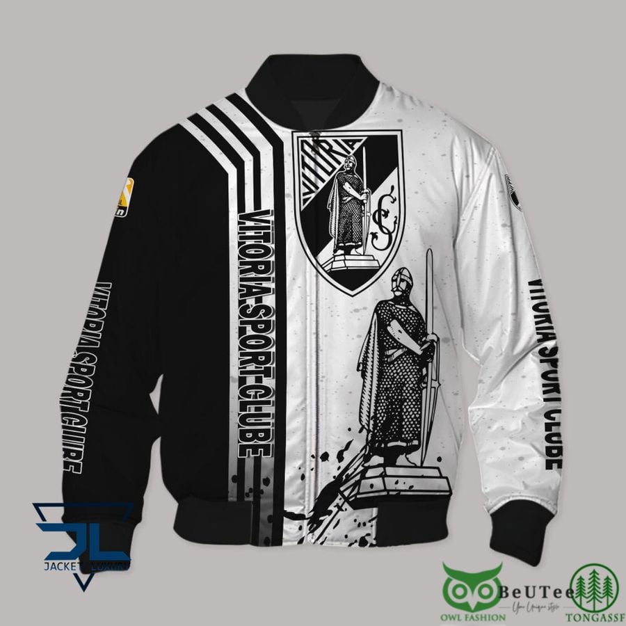 Vit?ria SC White Black Bomber Jacket