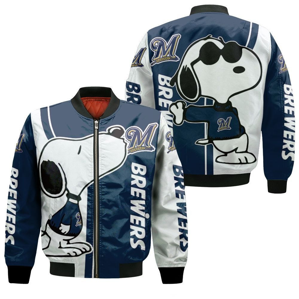Milwaukee Brewers Snoopy Bomber Jacket
