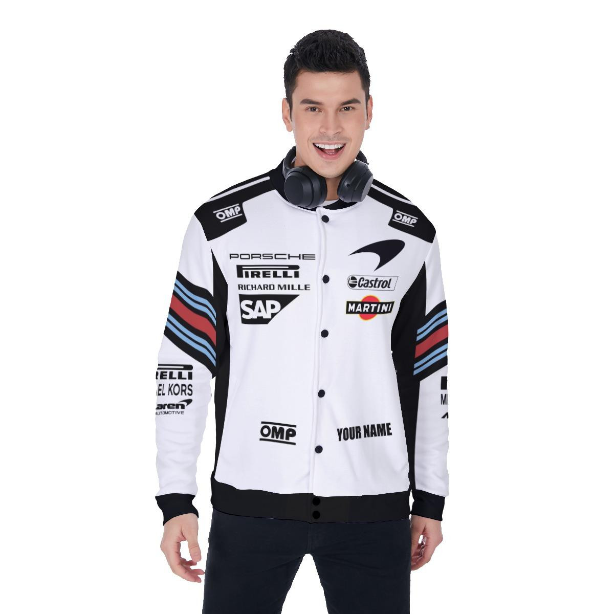 Porsche Martini Racing Apparel, Porsche Martini Custom Baseball Jacket 53