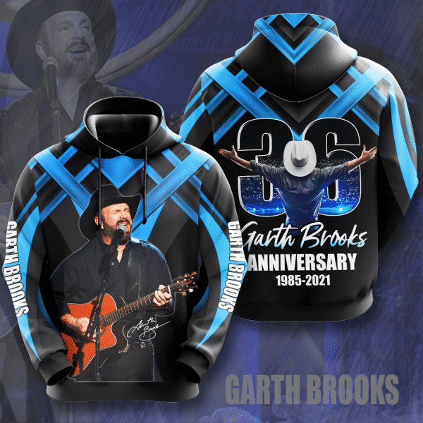 Garth Brooks 36 Anniversary 1985 2021 Signature Design Gift For Fan Custom 3d Hoodie All Over Printed Hoodie