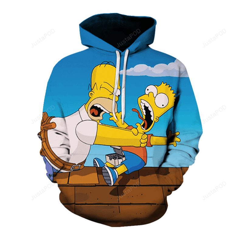 The Simpsons 3d All Over Print Hoodie, Zip-up Hoodie 02