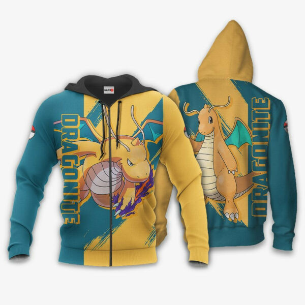 Dragonite Anime Pokemon 1k817 Cartoon Graphic Outfits Aop 3d Hoodie Zip Hoodie 1330
