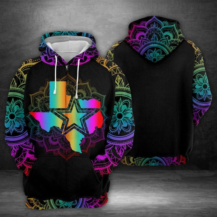 Texas Star 3D All Over Print Hoodie & Zip Hoodie