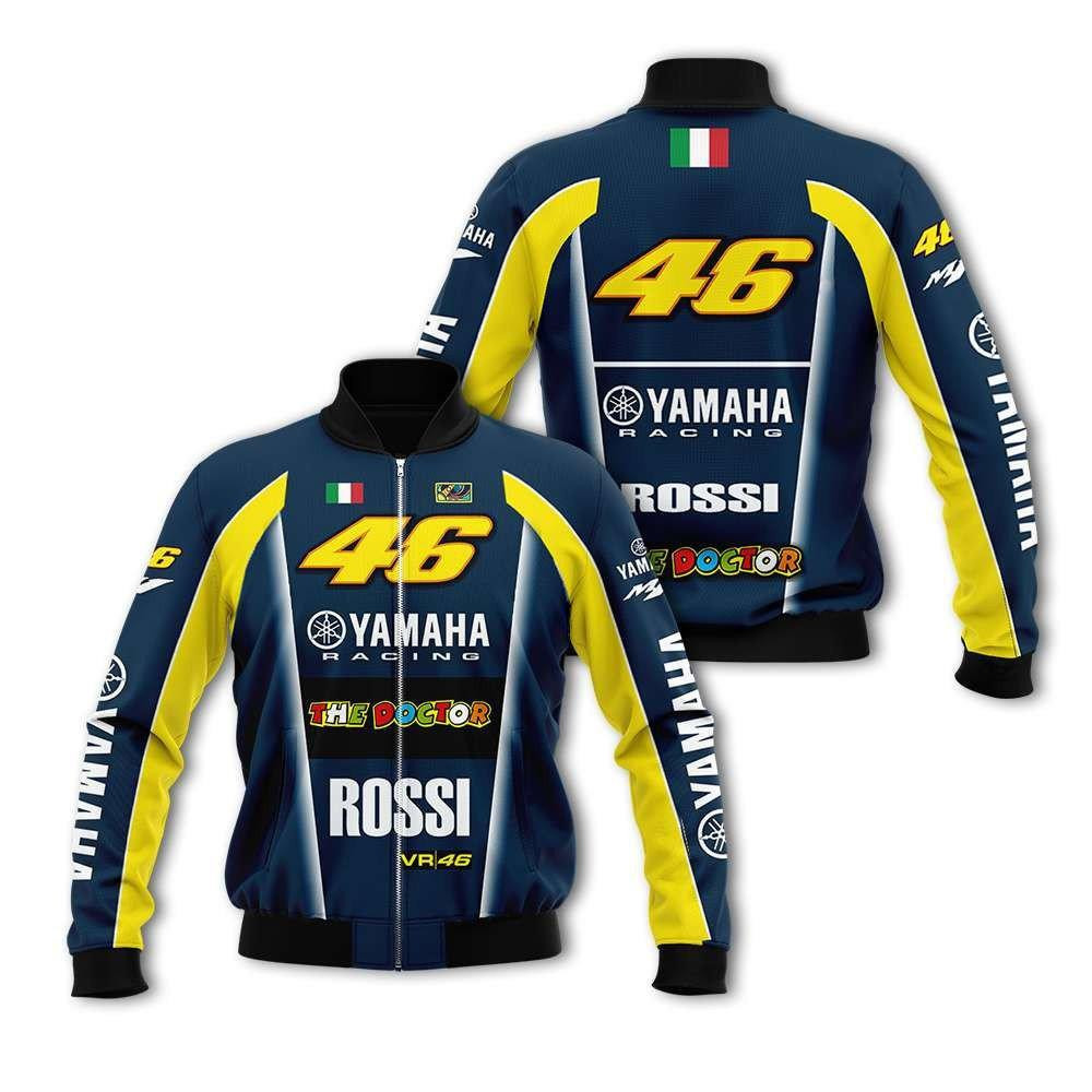 Valentino Rossi Vr46 Yamaha Racing Bomber Jacket 824