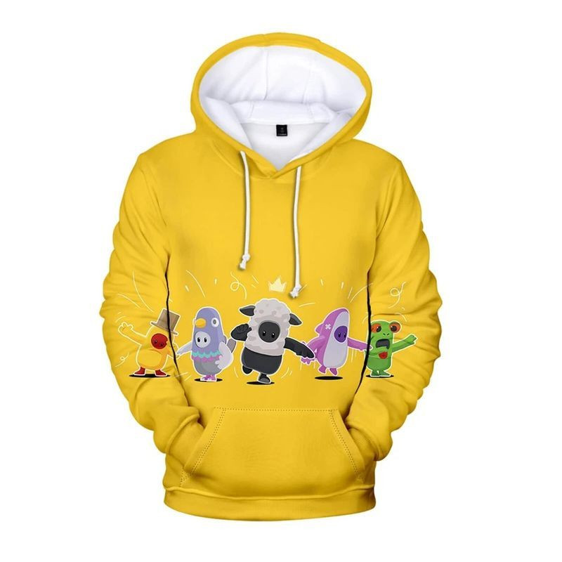 Fall Guys Over Print 3d Hoodie Zip Hoodie 4