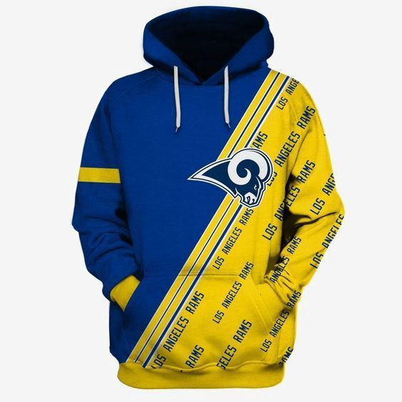 Los Angeles Rams Ncaa Football Many Logo 3D All Over Print Hoodie & Zip Hoodie
