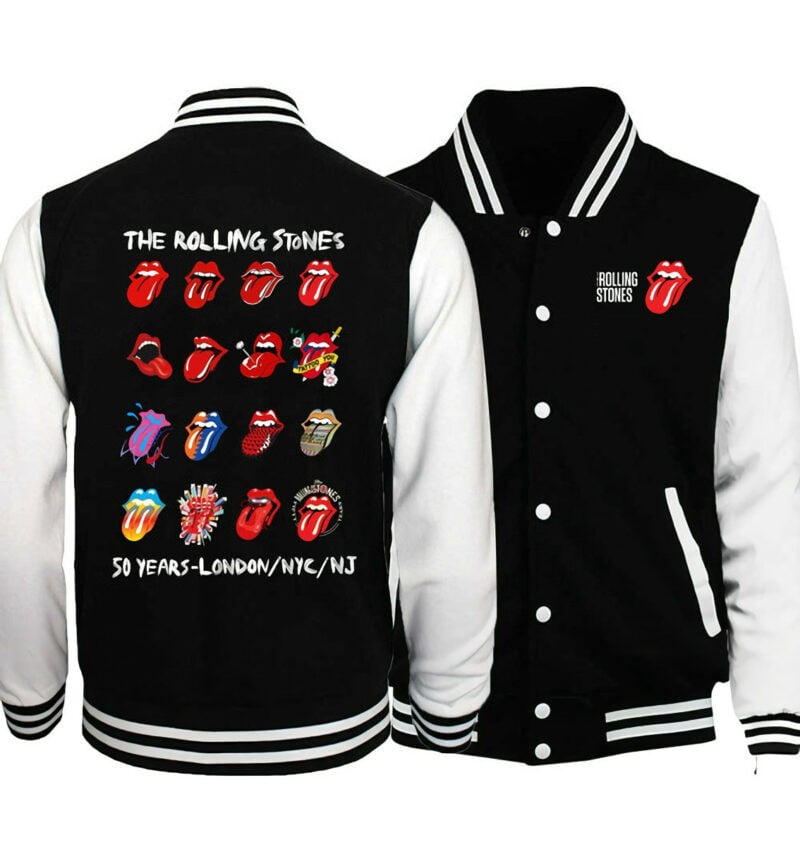 The Rolling Stones No Filter Evolution Baseball Jacket