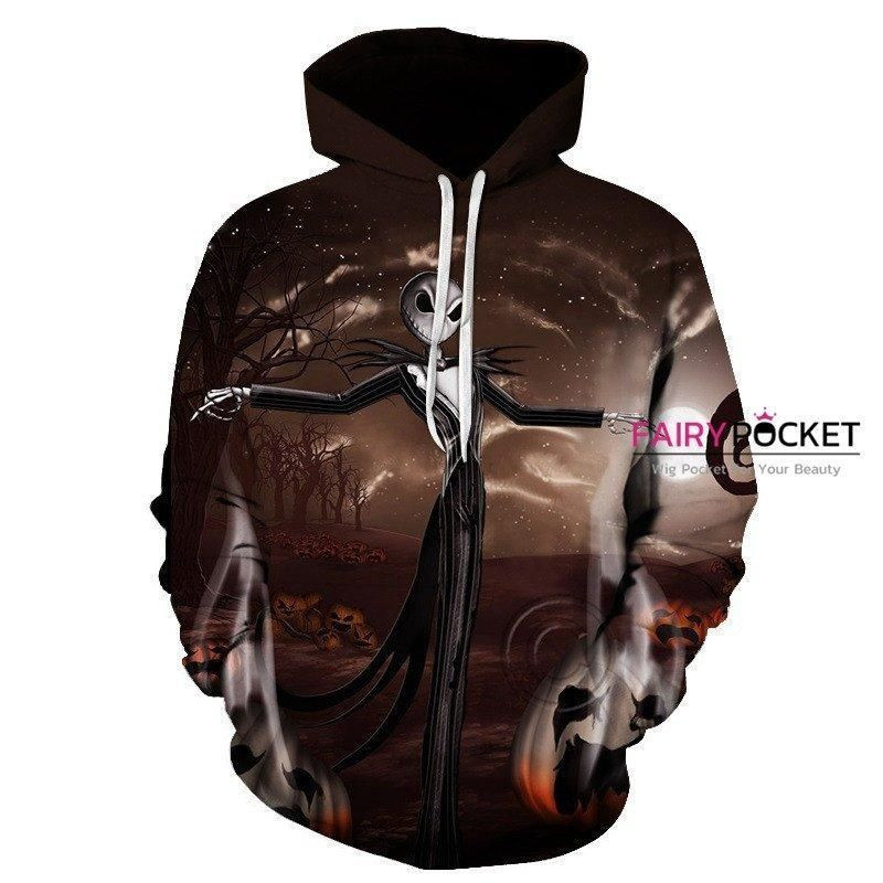 The Nightmare Before Jack Skellington Christmas 3D All Over Print Hoodie & Zip Hoodie