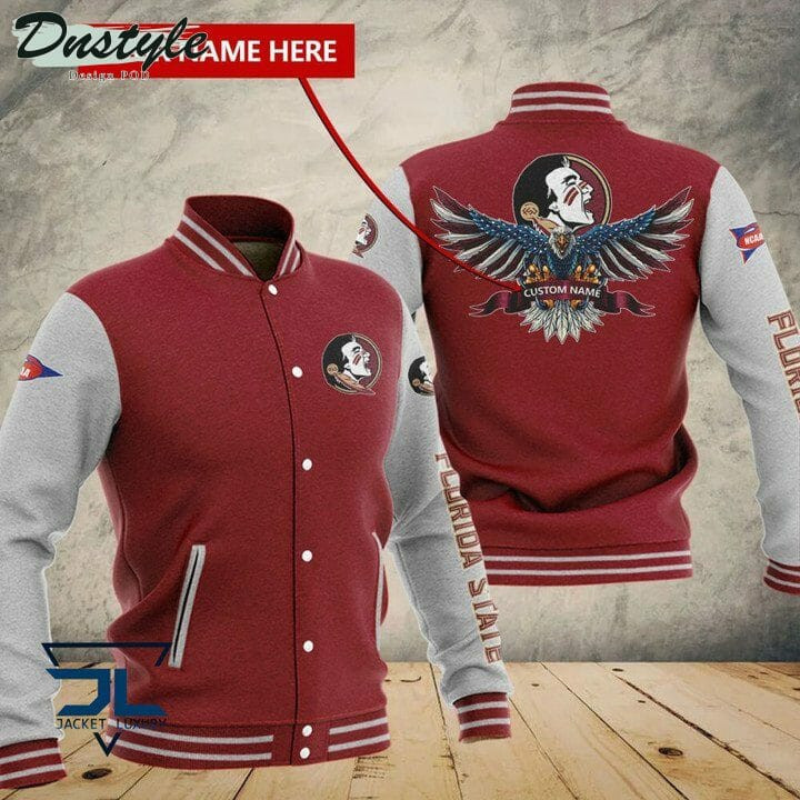 Florida State Seminoles Custom Name Red Baseball Jacket