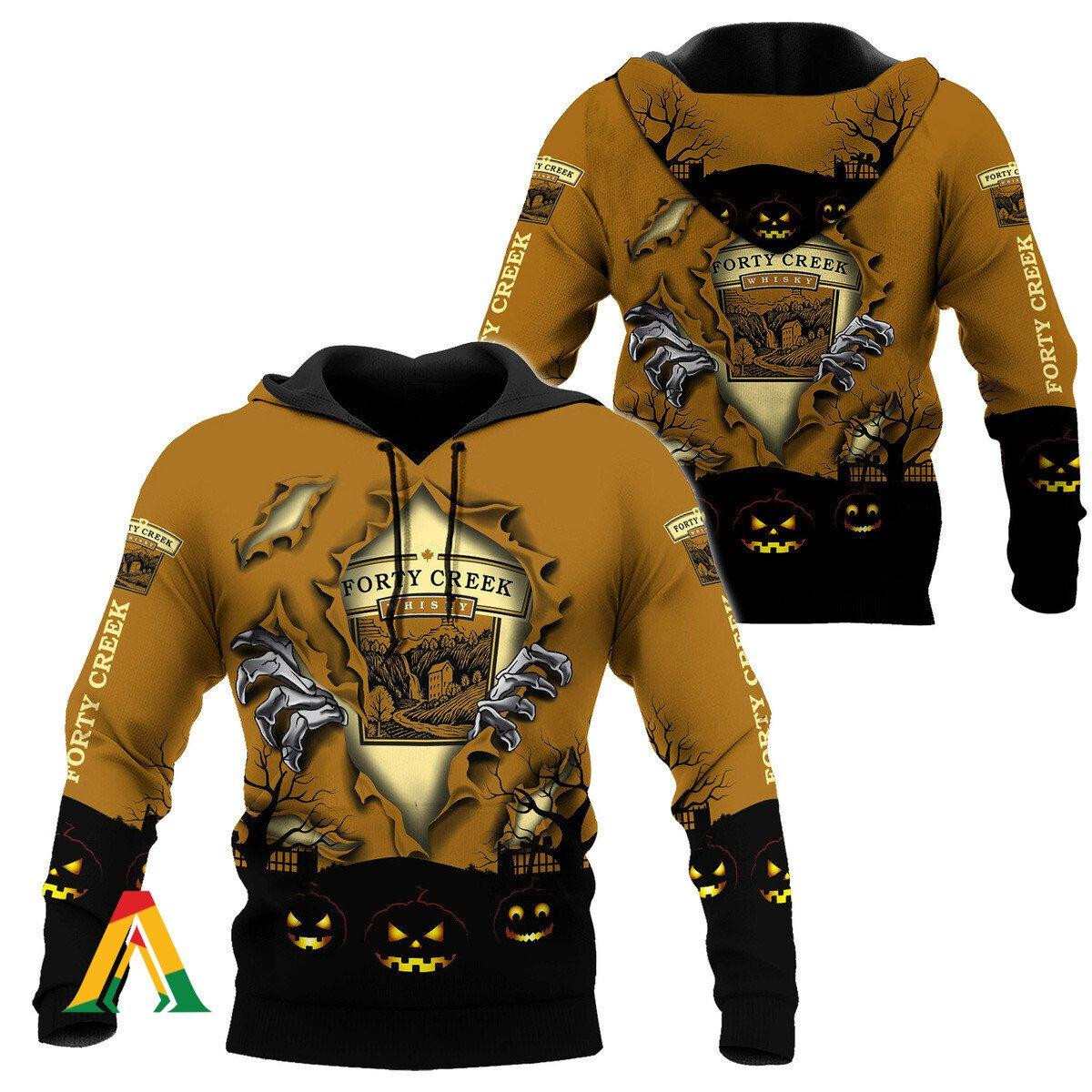 Scary Night Halloween Forty Creek Whisky Hoodie & Zip Hoodie