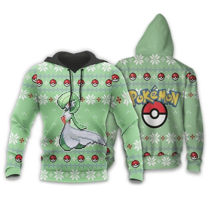 Pokemon Gardevoir Ugly Christmas 3d Hoodie Zip Hoodie