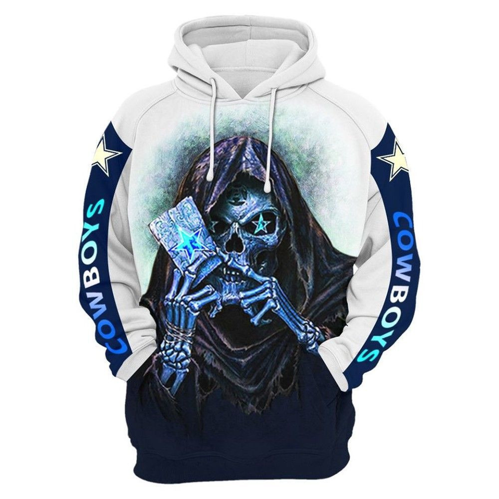 Cowboys Football Magic Skull 3D All Over Print Hoodie & Zip Hoodie