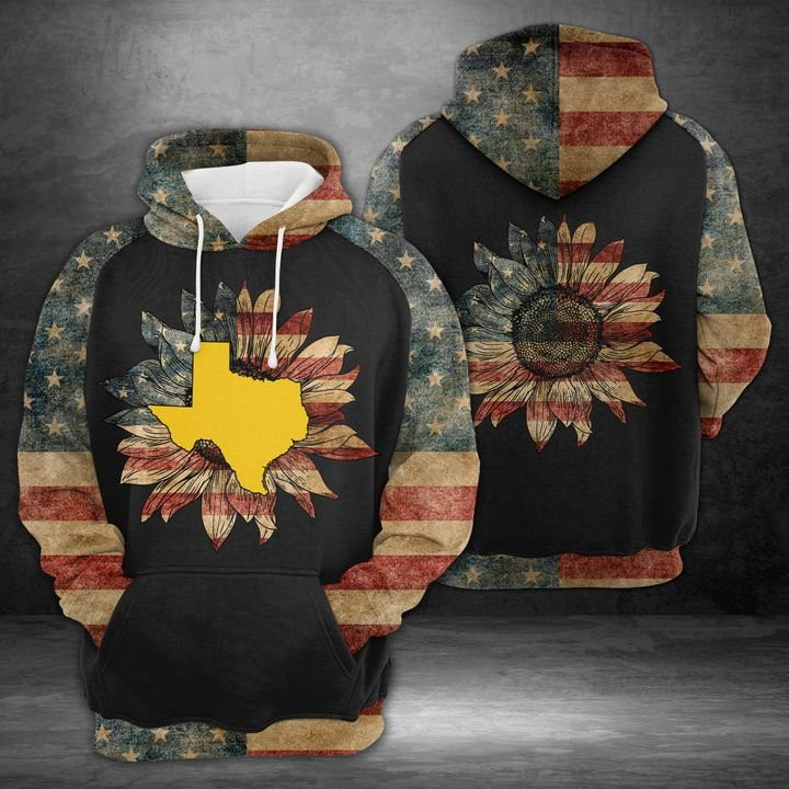 Texas American Flag 3D All Over Print Hoodie & Zip Hoodie