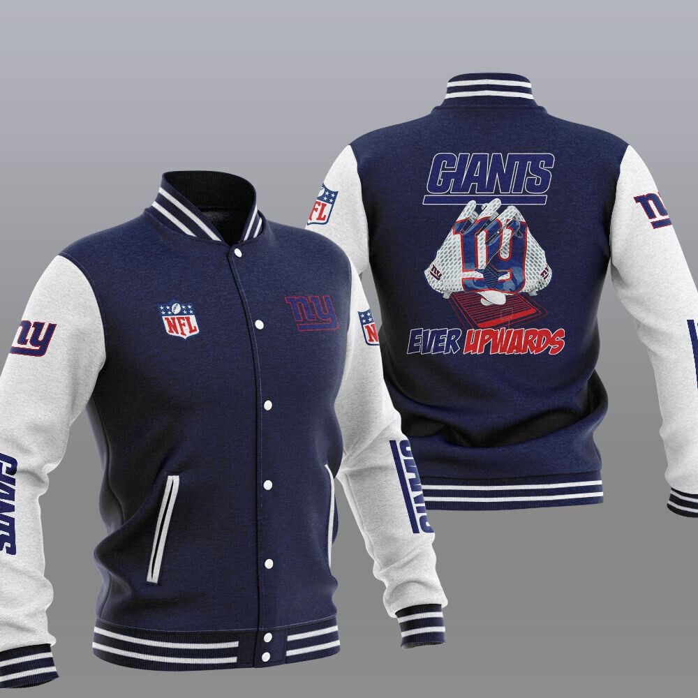 New York Giants Navy Blue Ever Upwards Baseball Jacket