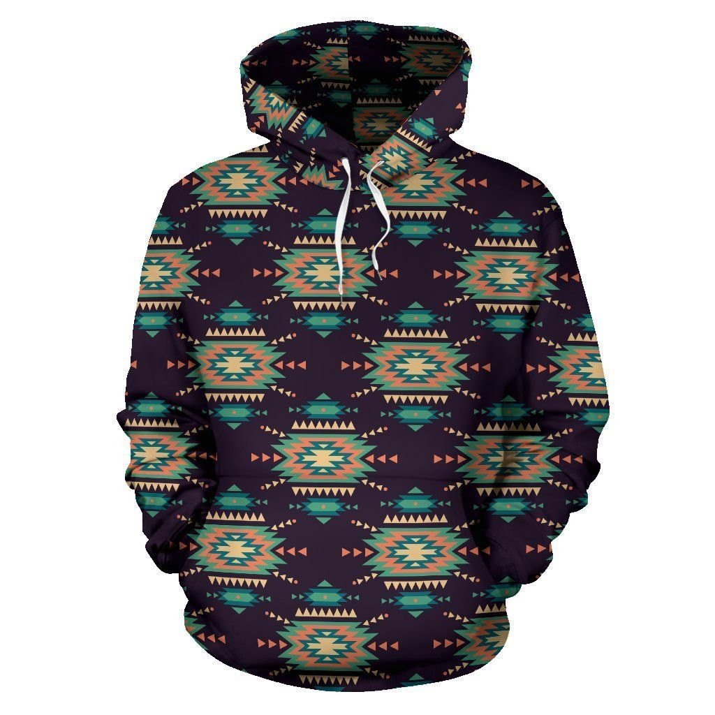 Navajo Geometric Style Print Pattern 3D All Over Print Hoodie & Zip Hoodie