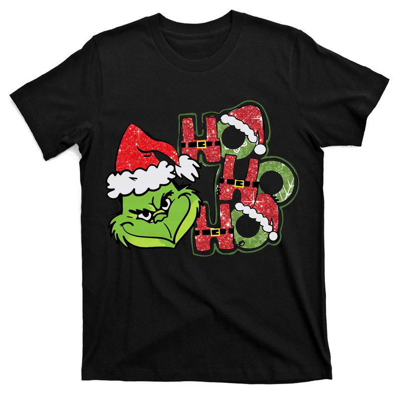Ho Ho Ho Christmas Santa Grinch T-Shirt